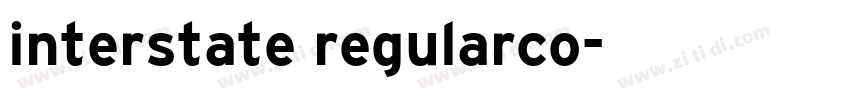 interstate regularco字体转换